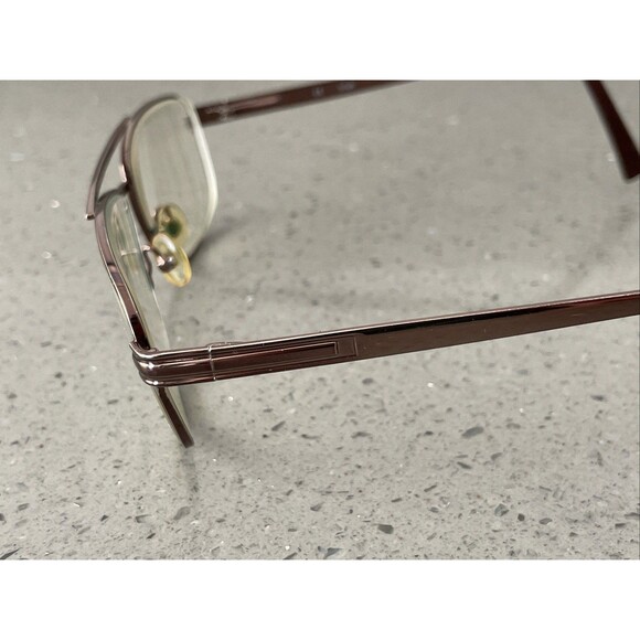 VIVA Eyewear RECTANGULAR EYEGLASSES FRAMES ONLY BROWN 296 BRN 57-15-145 - Picture 4 of 12